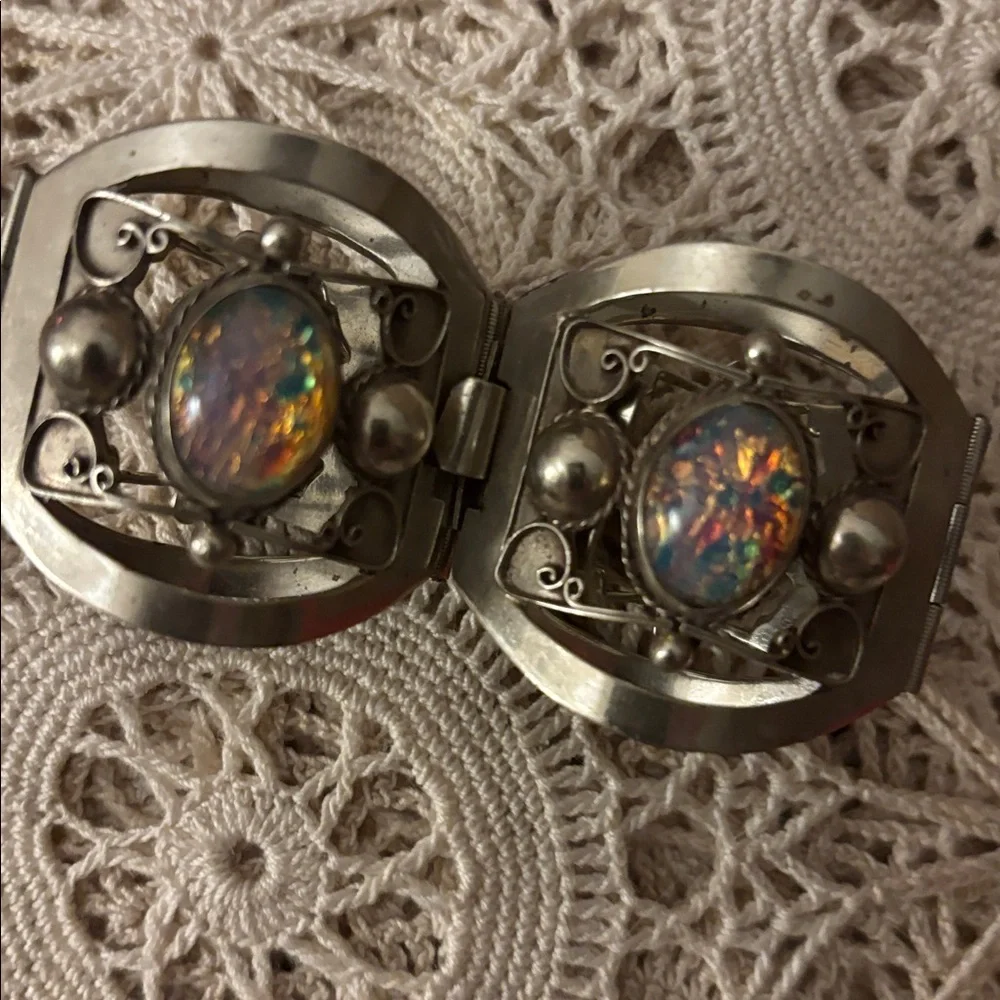 Vintage Sterling 925 Taxco link bracelet - Picture 12 of 13